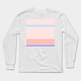 An unthinkable mix of Fresh Air, Cornflower Blue, Baby Pink, Very Light Pink and Pale Rose stripes. Long Sleeve T-Shirt